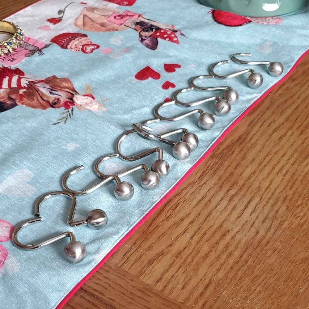 12 Shower Curtian Hooks